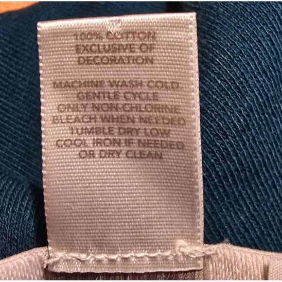 Loft Womens sz L green long sleeve embroidery floral sweater 100% Cotton - Picture 10 of 12